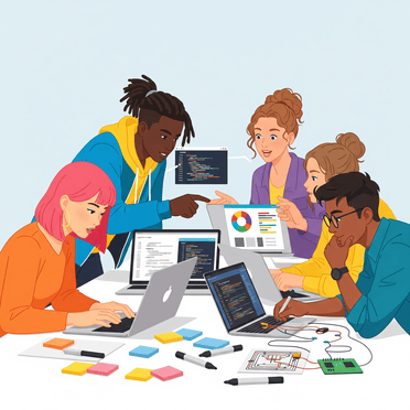 Students collaborating